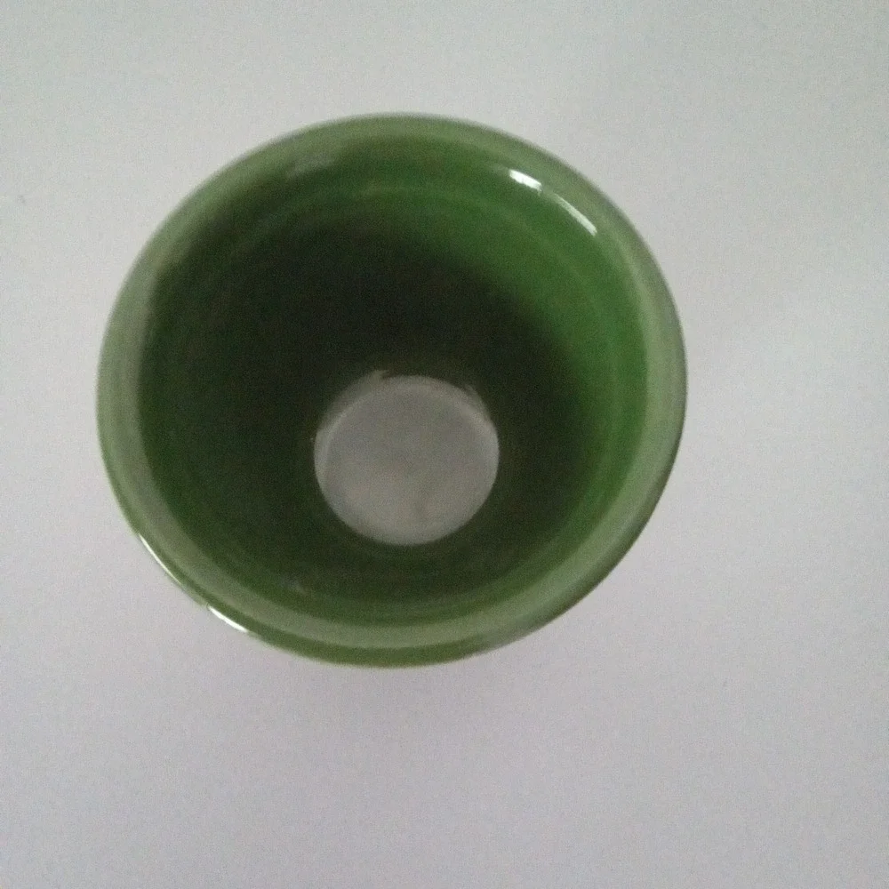 Vintage Genuine Oven Serve Ware Green Ramekin Custard Cup USA Made Stoneware